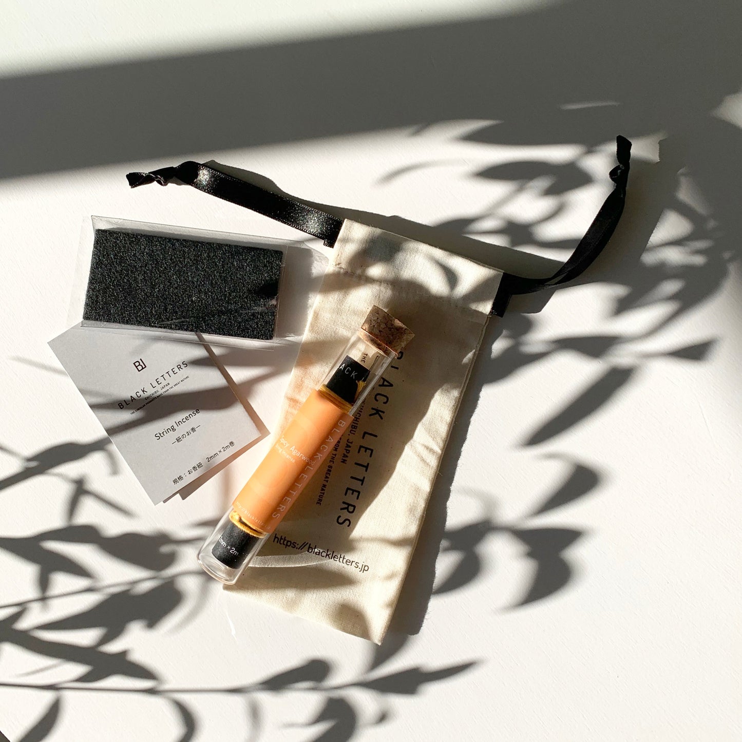 String Incense 紐お香     Spicy Agarwood